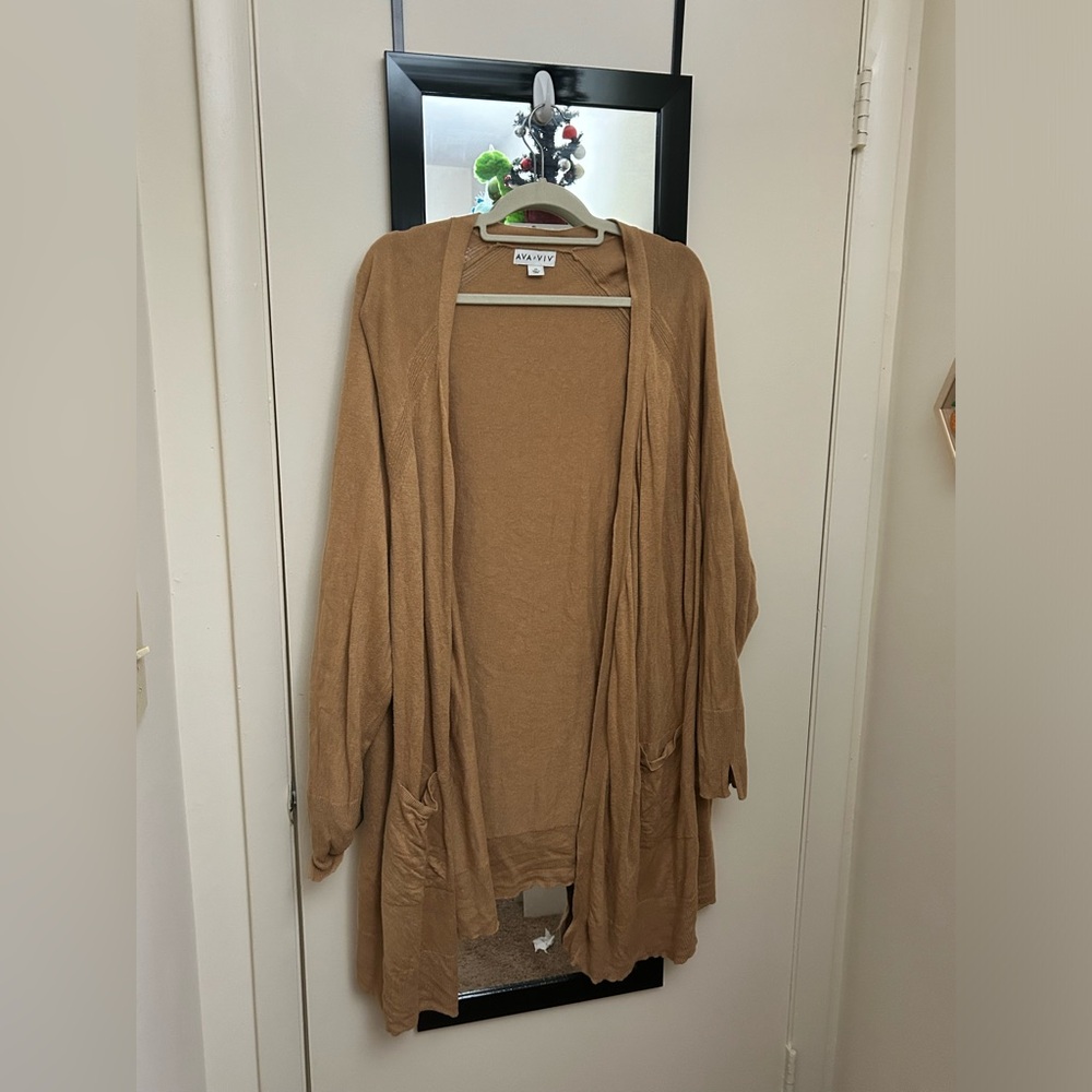 Plus Longline Cardigan